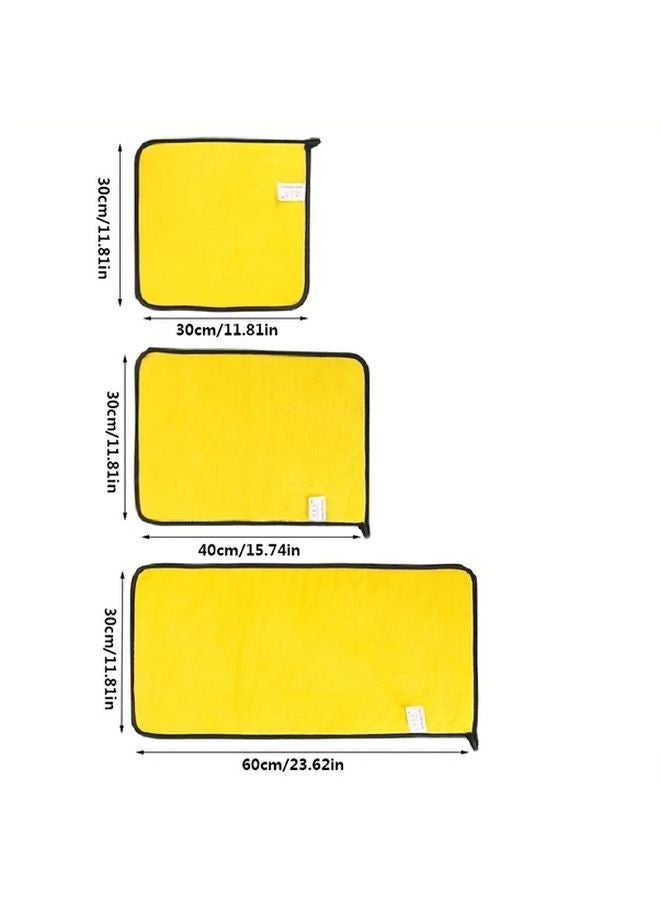 Microfiber Car Cleaning Towels 30x60cm Scratch Free Lint Free Fade Resistant - Image 2